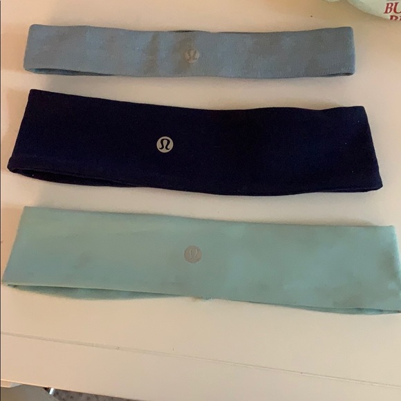 lululemon athletica Accessories - blue set of 3 lululemon headbands
